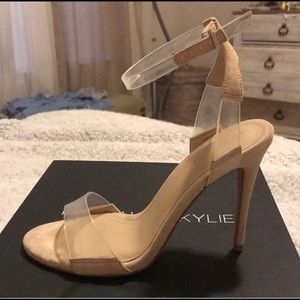 Clear nude heels size 7.5